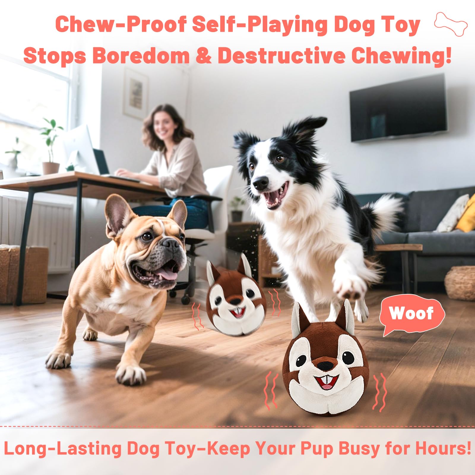 Juguete VYsTN resistente para morder, perfecto para perros moderadamente mordedores.