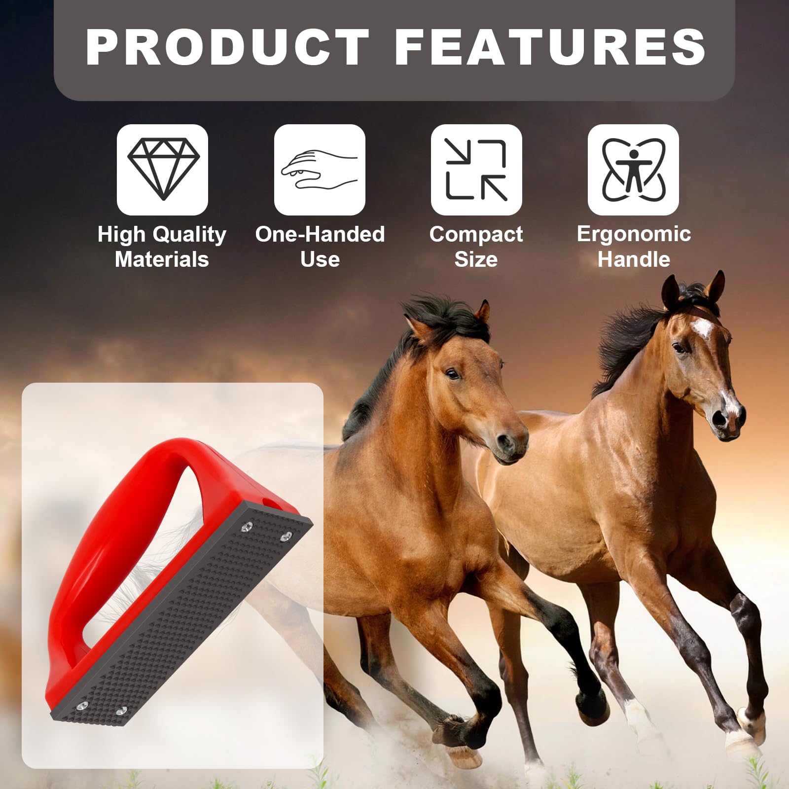 Lima de casco Wadoy para burros, bordes suaves y control