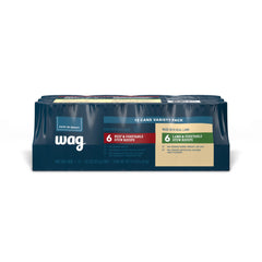 WAG comida húmeda para perros en estofado, lata 13.2 oz, ideal para variar la dieta canina.