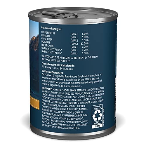 Paquete Wag de 12 latas para perros.