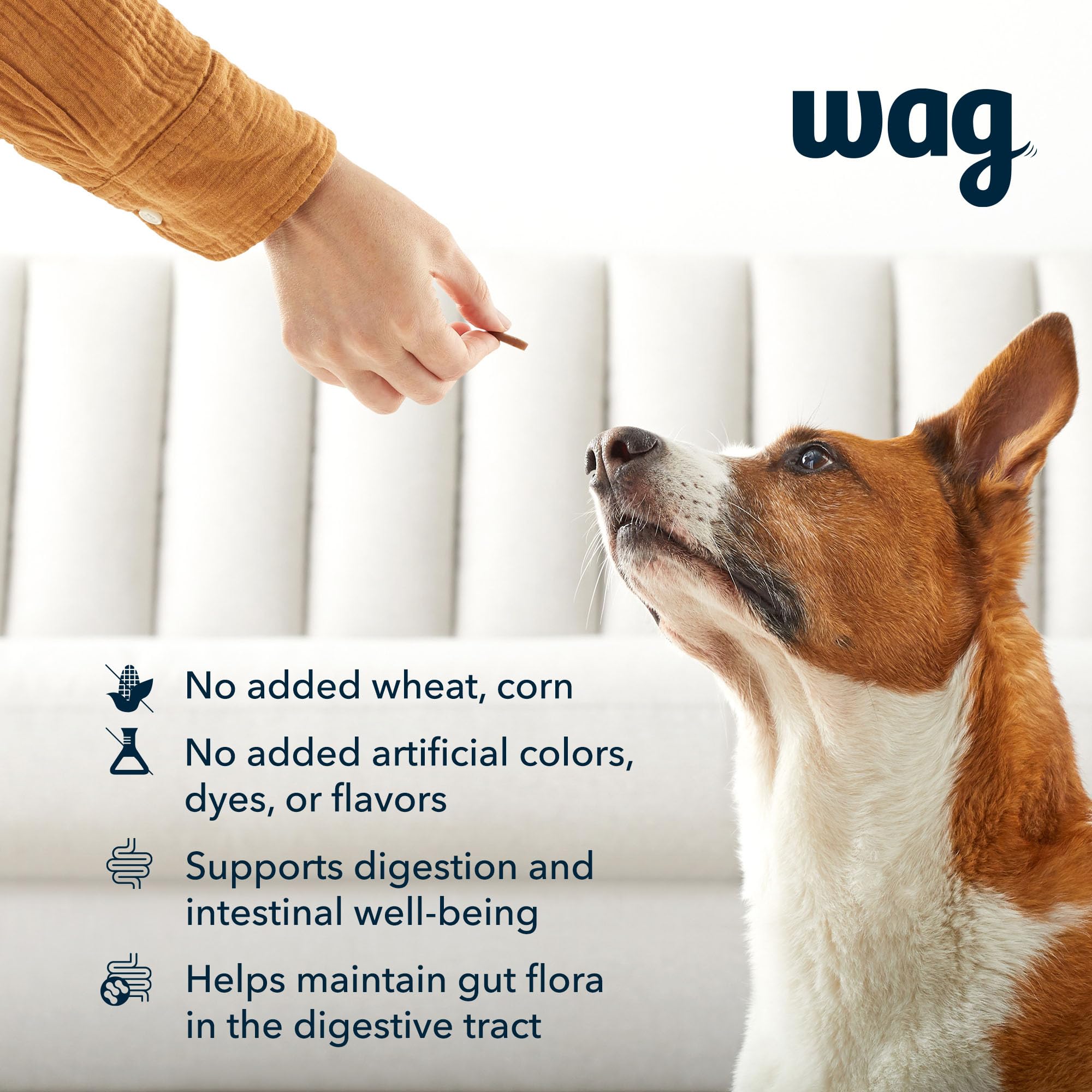 Las gomitas Wag tienen textura sabrosa para perros