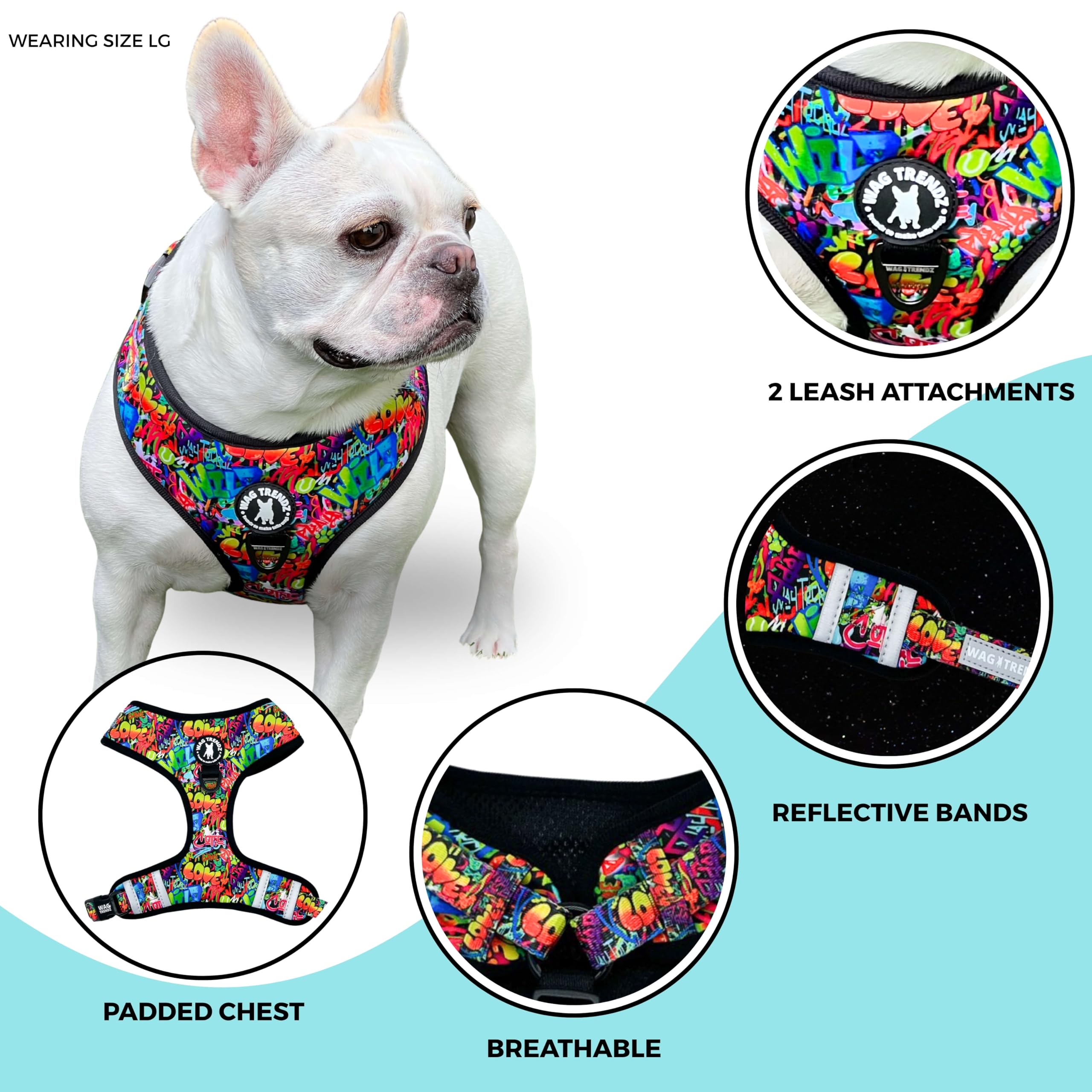 Diseño sin estrangulamiento Wag Trendz para comodidad