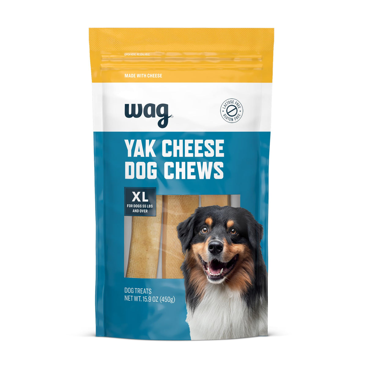 WAG Yak Cheese extragrande: masticación prolongada y limpieza bucal