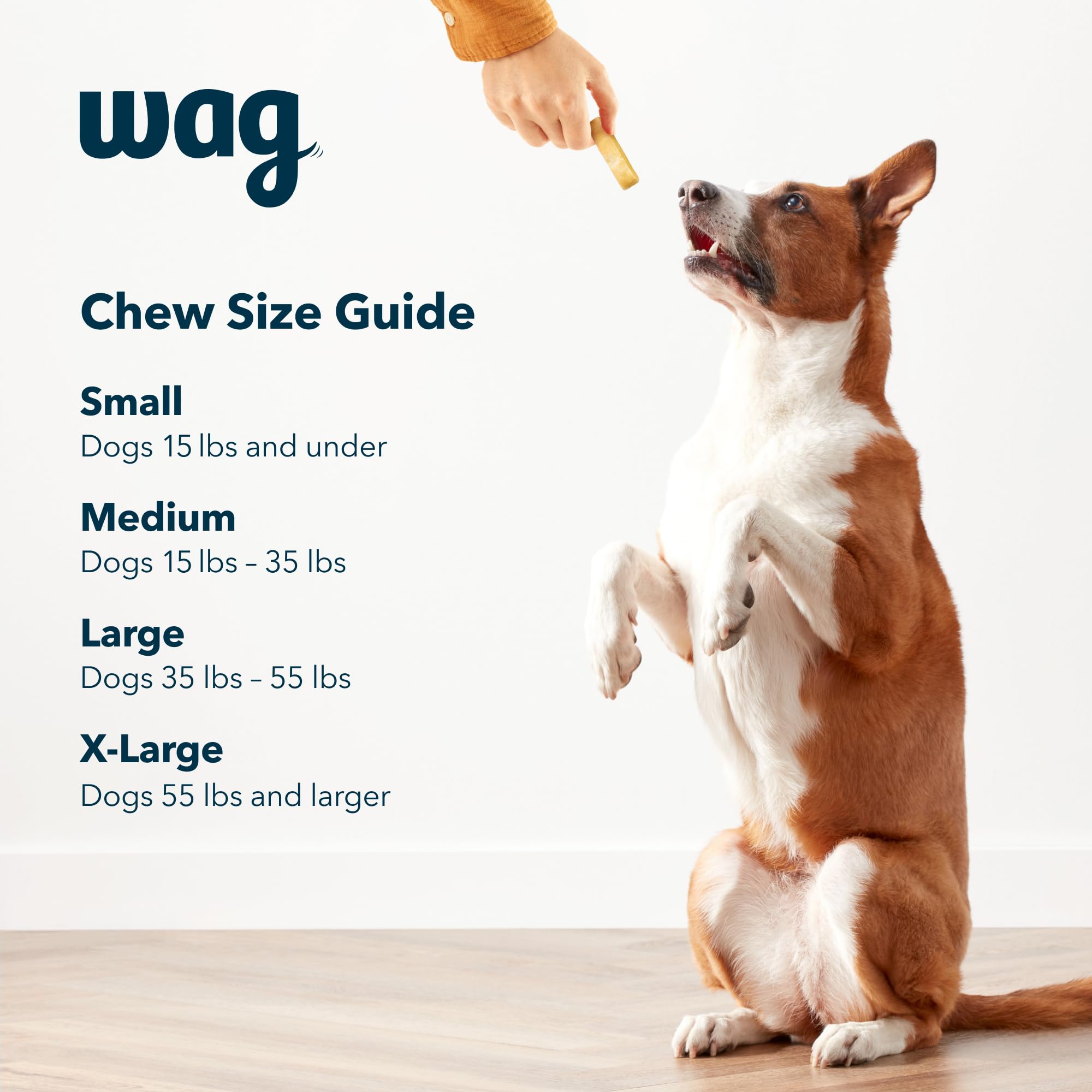 WAG Yak Cheese Himalayan, tamaño grande, perfecto para perros de 35 a 55 libras.