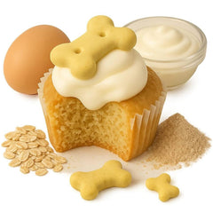 Cupcake mini horneado Wagging Dog Bakery, textura suave para perros