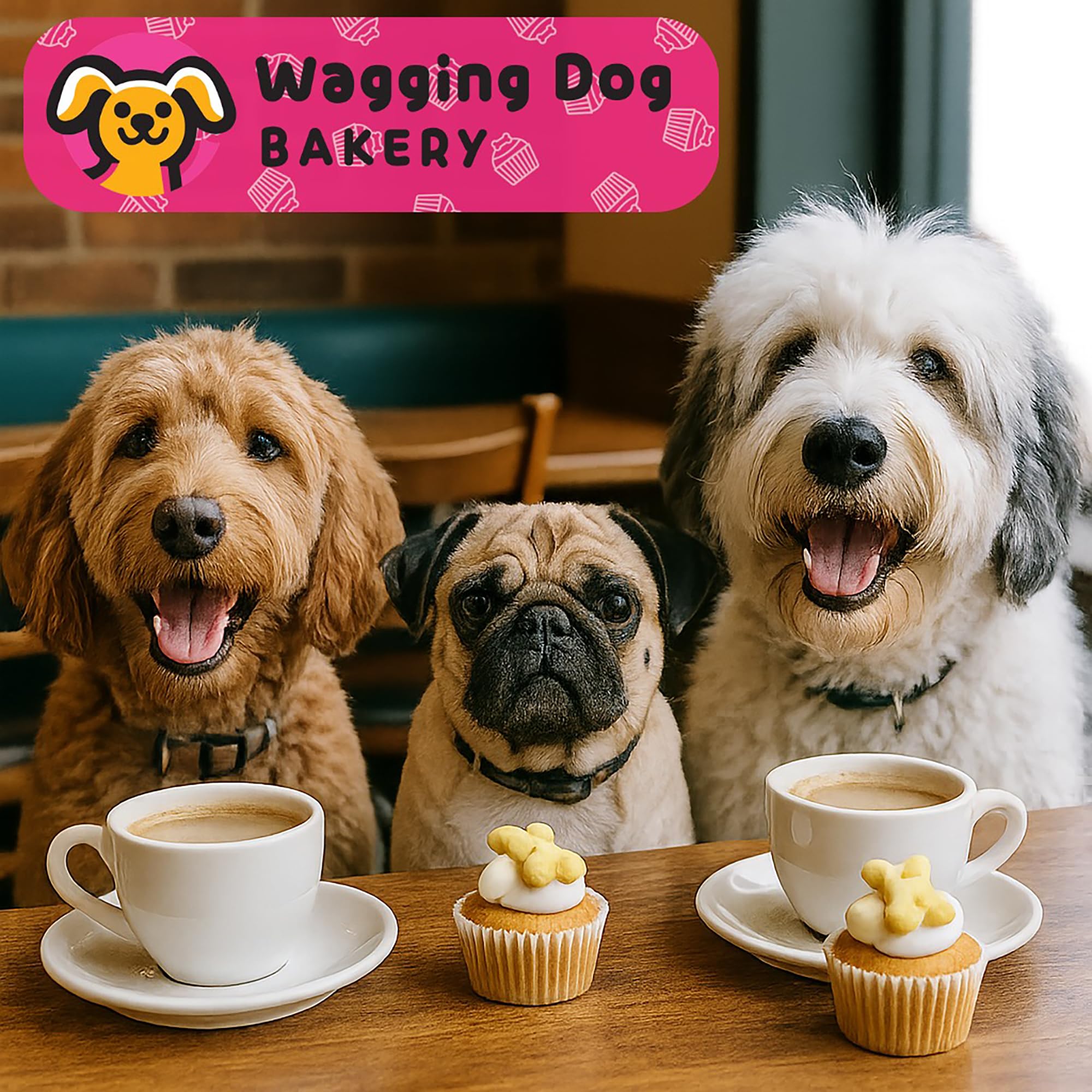 Textura crujiente de Puppin Mini Cupcake para perros Wagging Dog Bakery