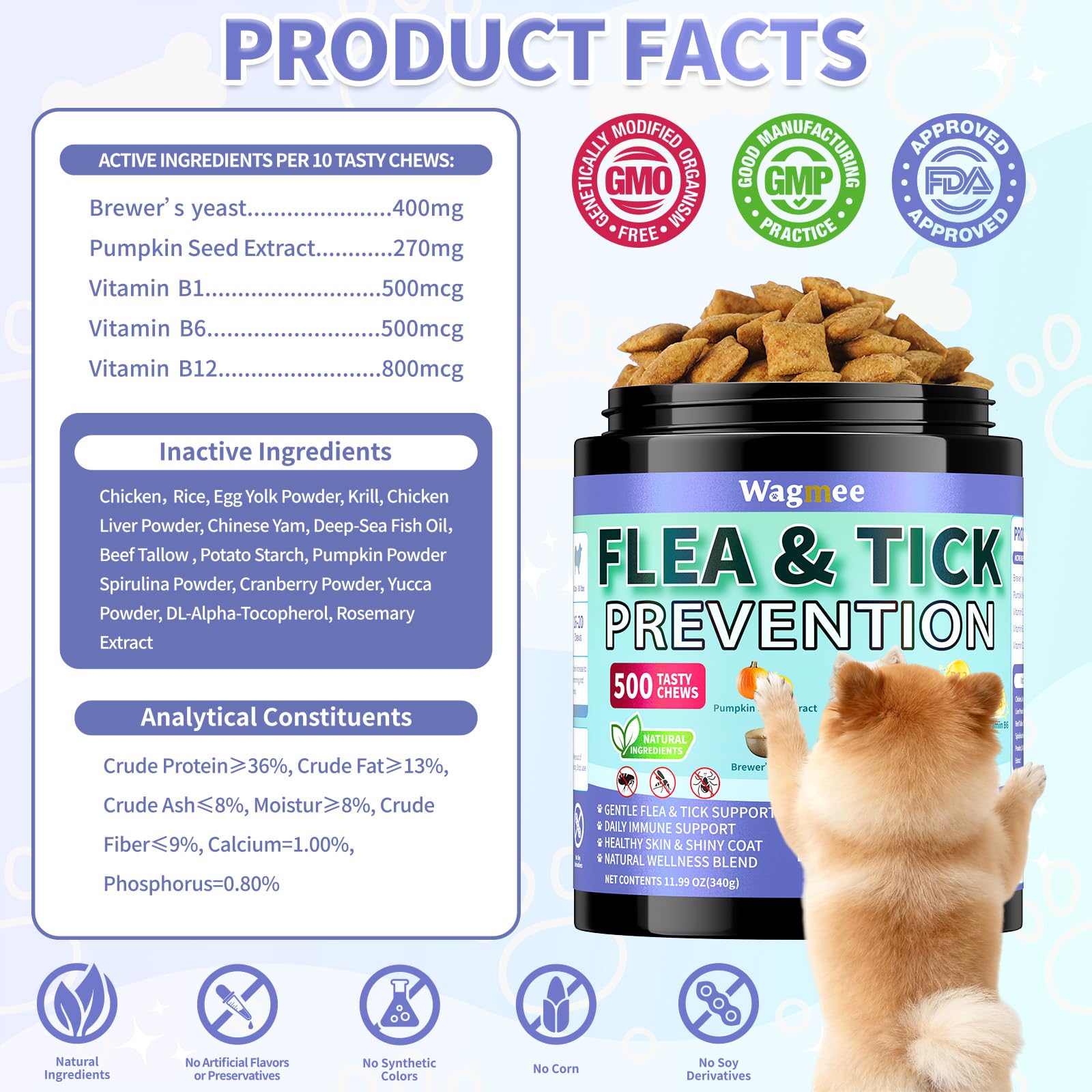 Wagmee bocaditos para perros: snack agradable que acompaña la salud diaria.