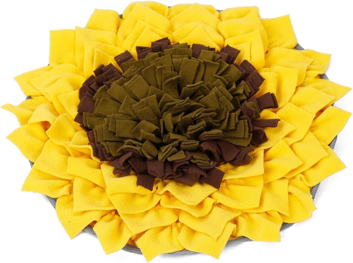 Wagorific alfombra olfato girasol grande para perros, fomenta exploración sensorial.