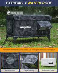 Wagstro Casa Gato Aislamiento 9 Capas: protección duradera contra el frío.