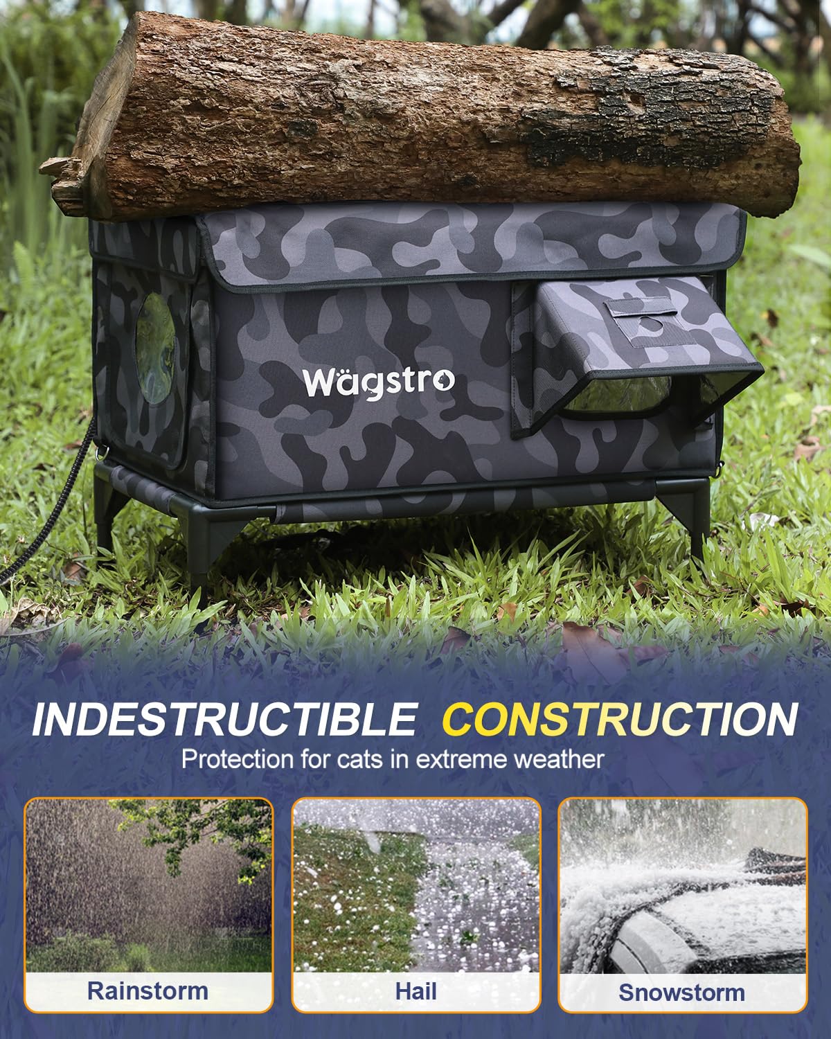 Wagstro Casa Gato Puerta Escape Cámara: seguridad y monitoreo.