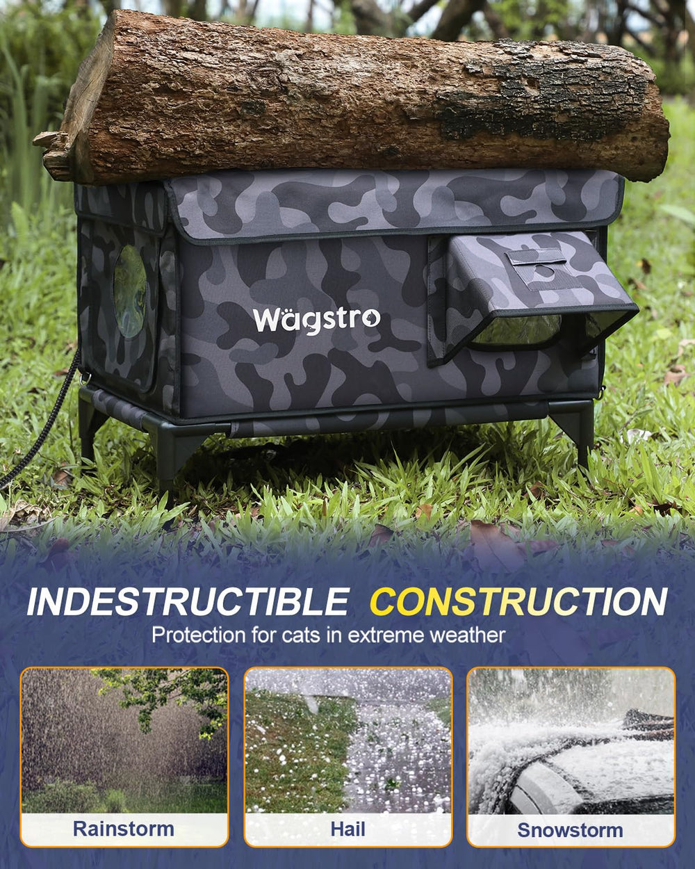 Wagstro Casa Gato Puerta Escape Cámara: seguridad y monitoreo.