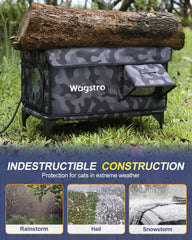 Wagstro Casa Gato Puerta Escape Cámara: seguridad y monitoreo.