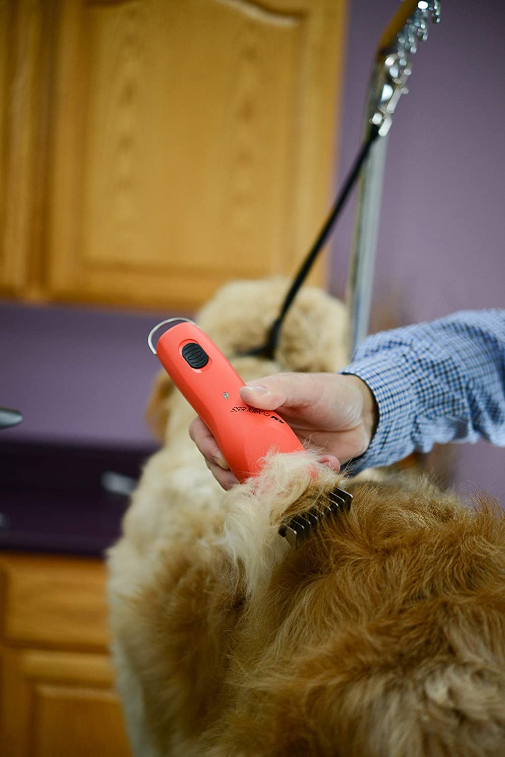 WAHL Animal: compatibilidad de hojas con guía amarilla para diferentes peinados.