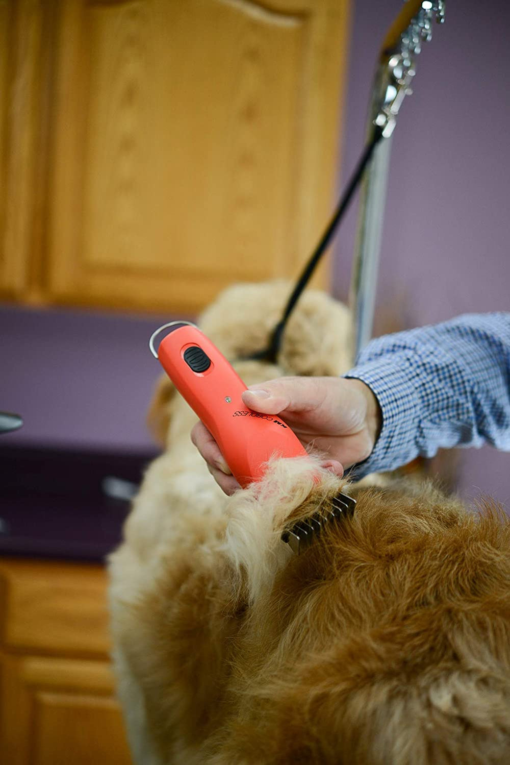 WAHL Animal: compatibilidad de hojas con guía amarilla para diferentes peinados.