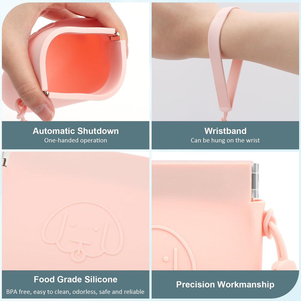WALLFID diseño rosa elegante, ligero y cómodo para llevar