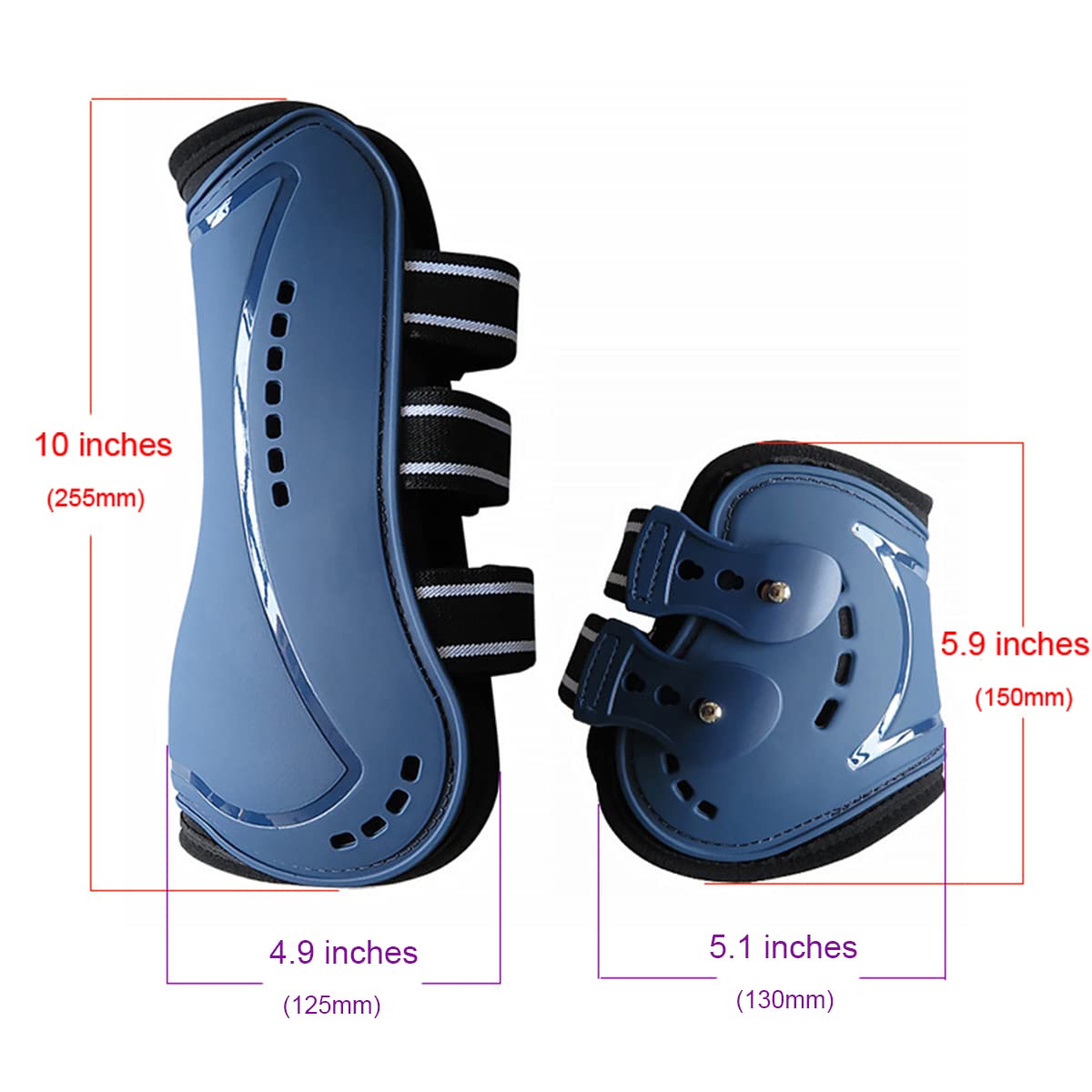 Botas Wandrola para garrón trasero, protección estable y fácil limpieza.