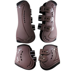 Botas Wandrola frente tendón marrón: protección estable para saltos y pista.