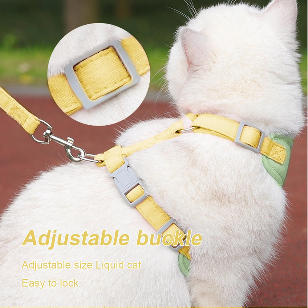 Wanheart arnés ligero para gato, 85 g, para paseos sin esfuerzo.