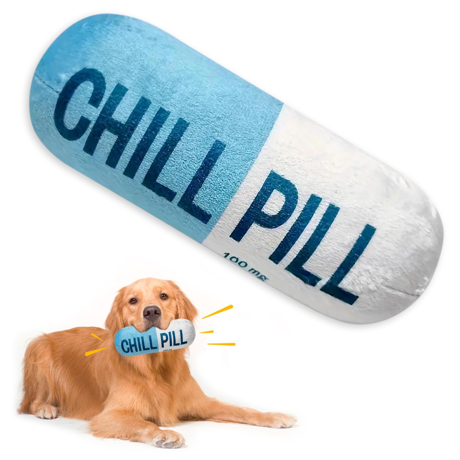 Wanheart pastilla divertida azul para perros, estimula juego y curiosidad.