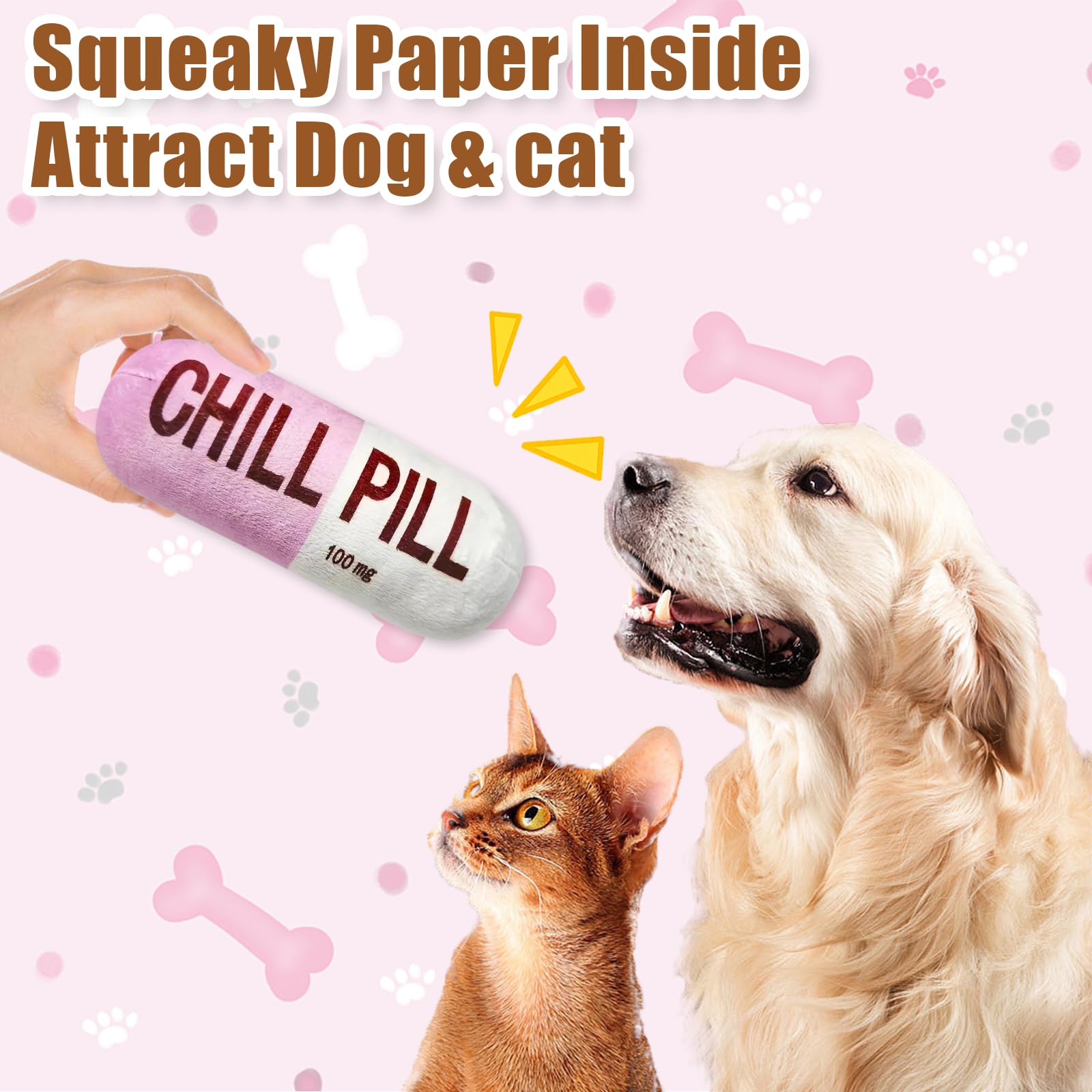 Peluche píldora Wanheart para dentición de gatos.