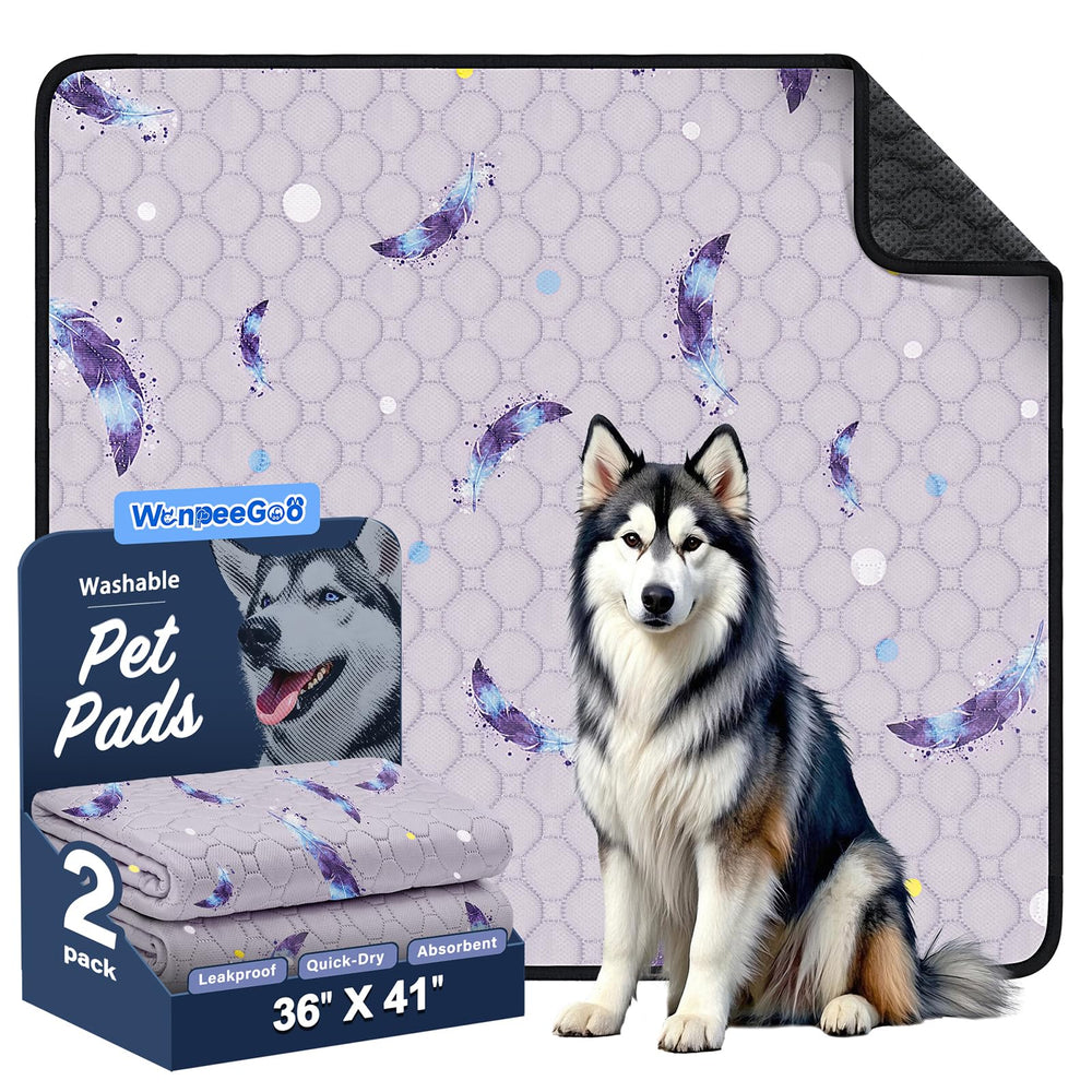 WanpeeGoo almohadillas lavables para perros de 36x41, diseño cómodo para entrenamiento.