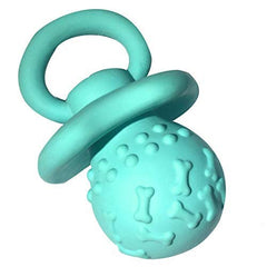 WantChew Juguete Látex para Perro con Chirrido azul, ideal para juegos activos.