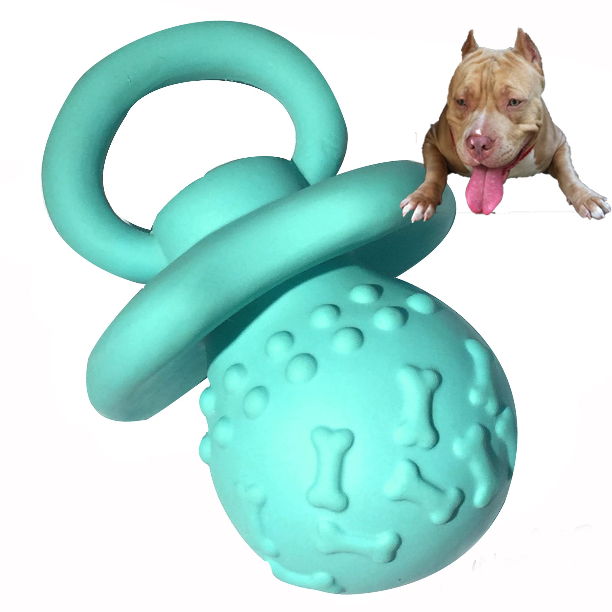 WantChew Juguete Látex para Perro Masticable en Azul, fácil de localizar durante el juego.