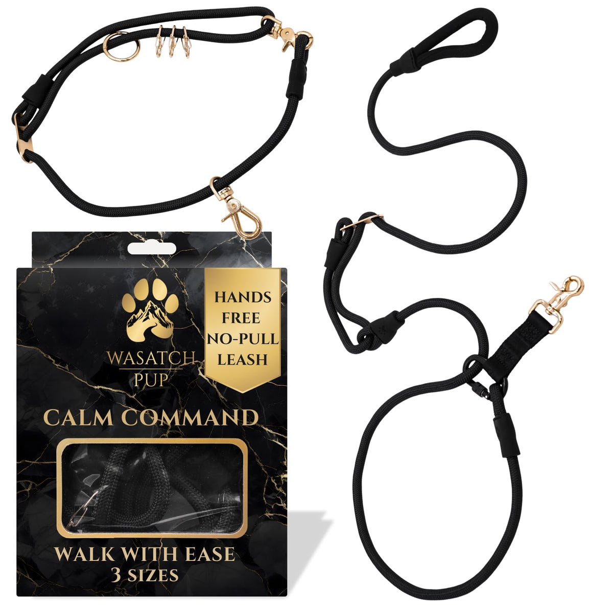 Wasatch Pup correa manos libres para perro, ideal para paseos sin tirar y mayor comodidad.