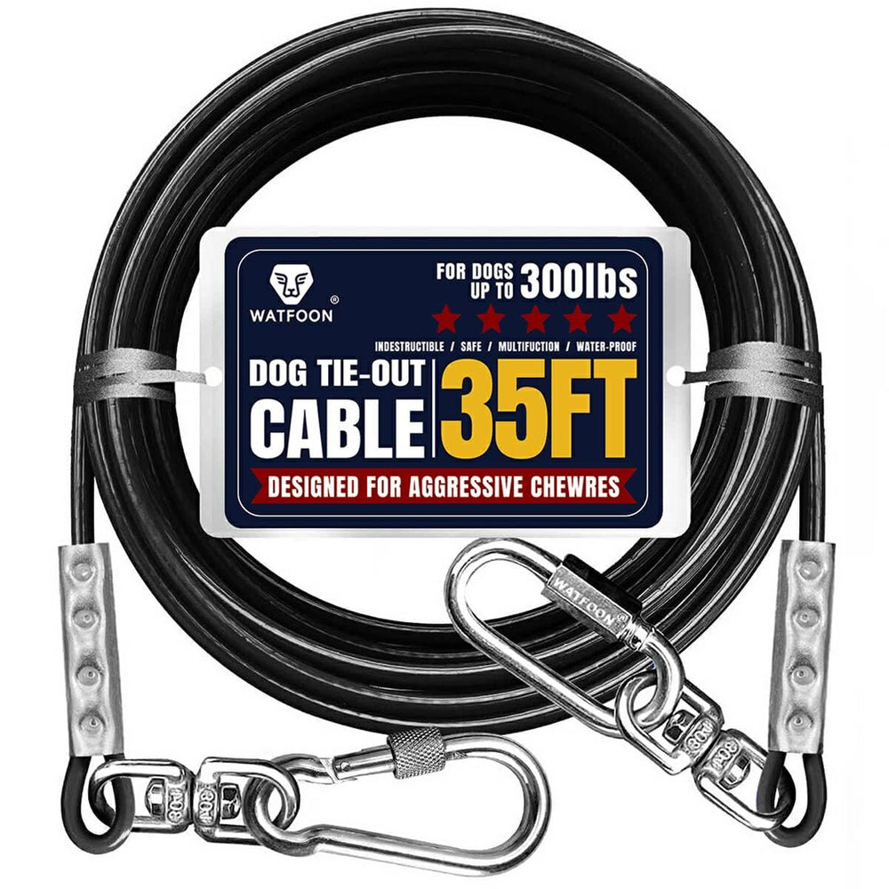 WATFOON cable para perros, rotativo 360 grados, facilita movilidad al exterior.