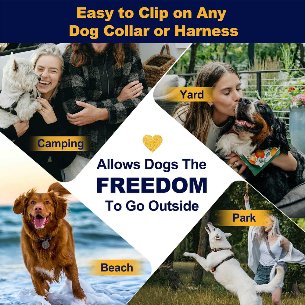 Watfoon diseño seguro para mascotas, tranquilidad al explorar al aire libre.