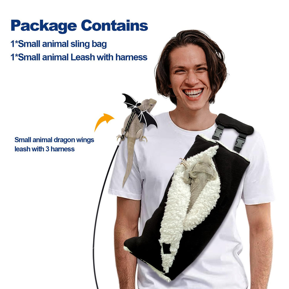 WATFOON transportín compacto para animales pequeños en negro