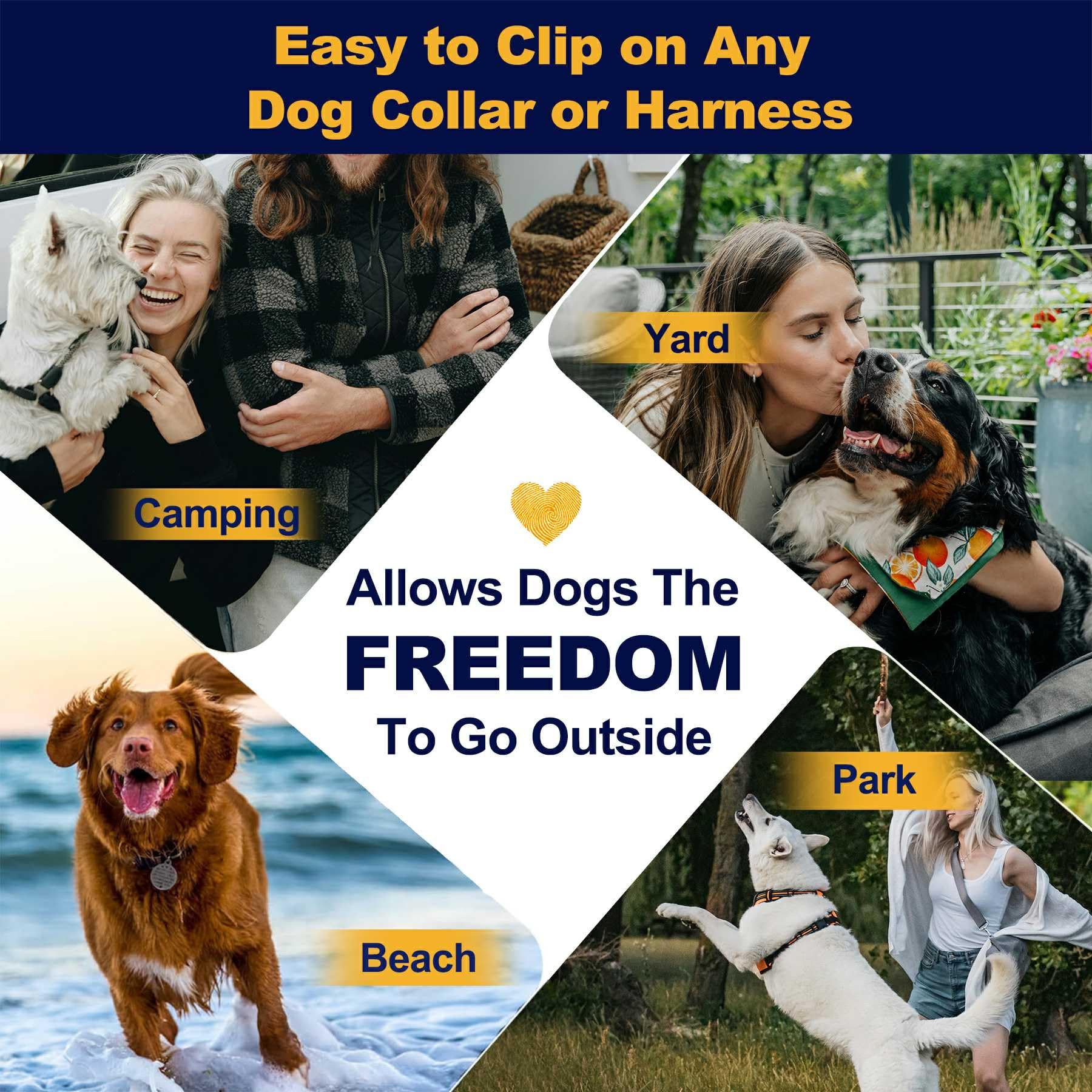 WATFOON uso exterior para perros grandes, entrenamiento y juego controlado.