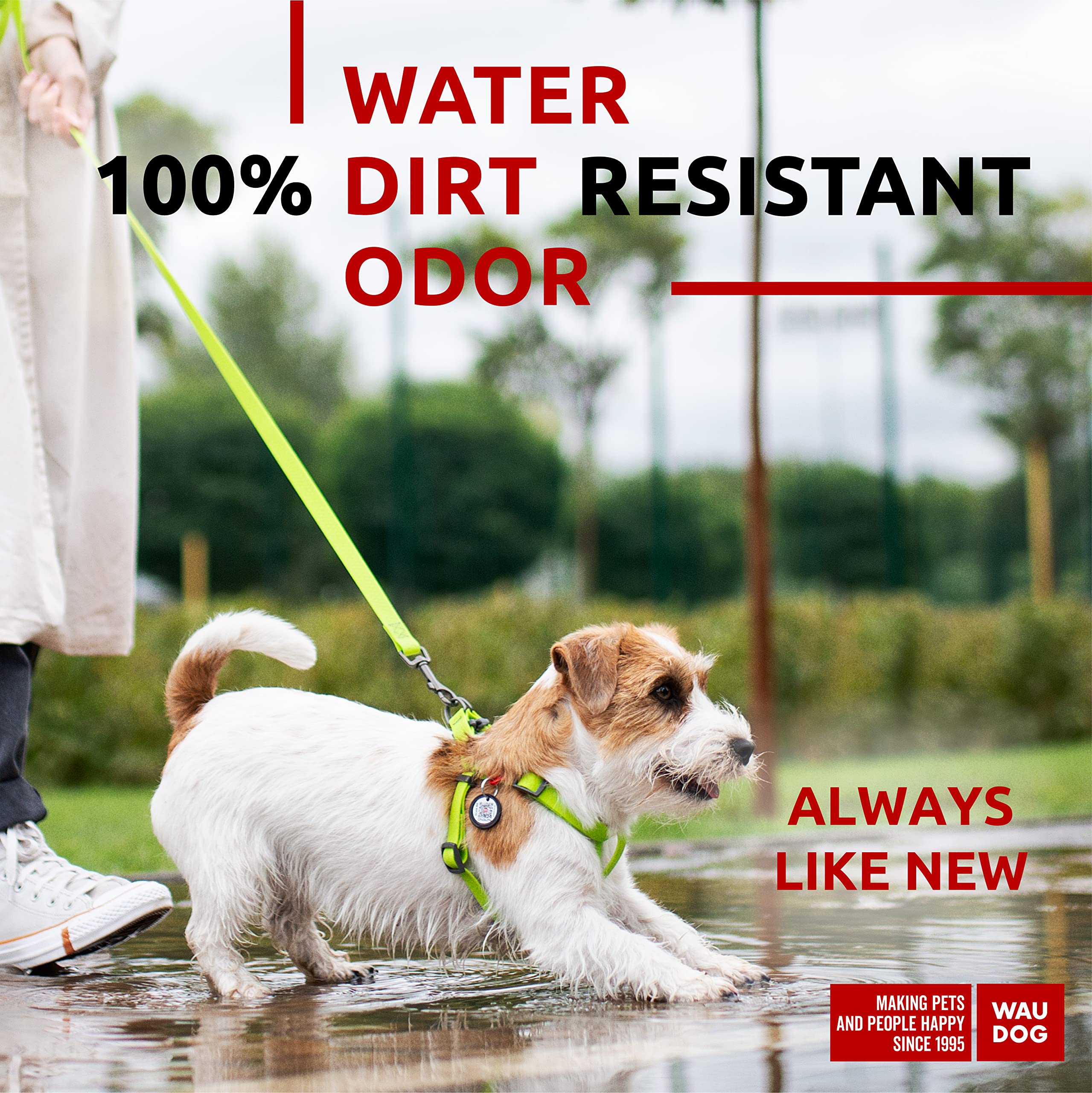 WAUDOG arnés ajustable para perros grandes, medianos y pequeños, cómodo y seguro.