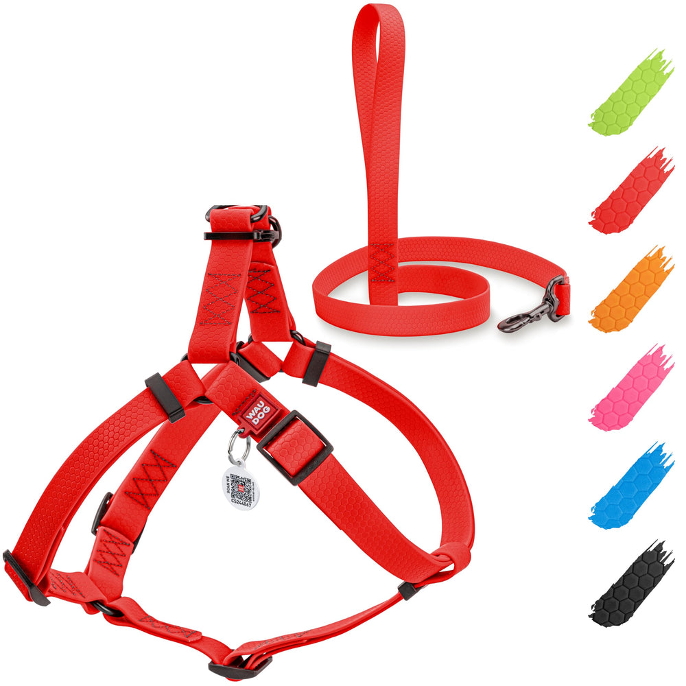WAUDOG arnés perro impermeable para paseos al aire libre y lluvia.