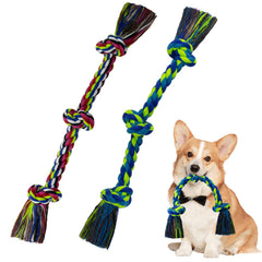 WDZZHOT dos paquetes juguetes de cuerda para perros, colores vivos para entretenimiento diario