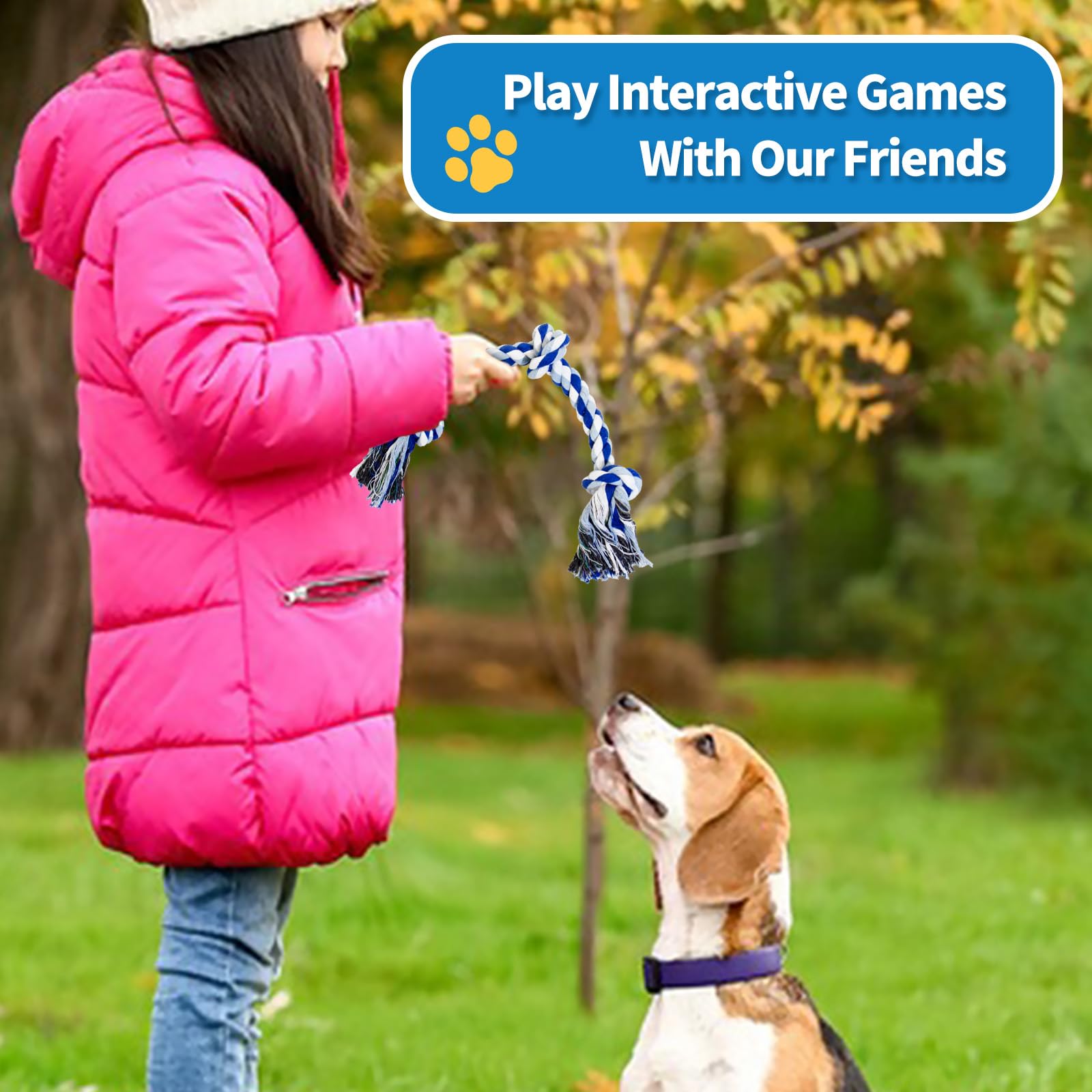 WDZZHOT juguete interactivo para tirar y jugar con la cuerda.