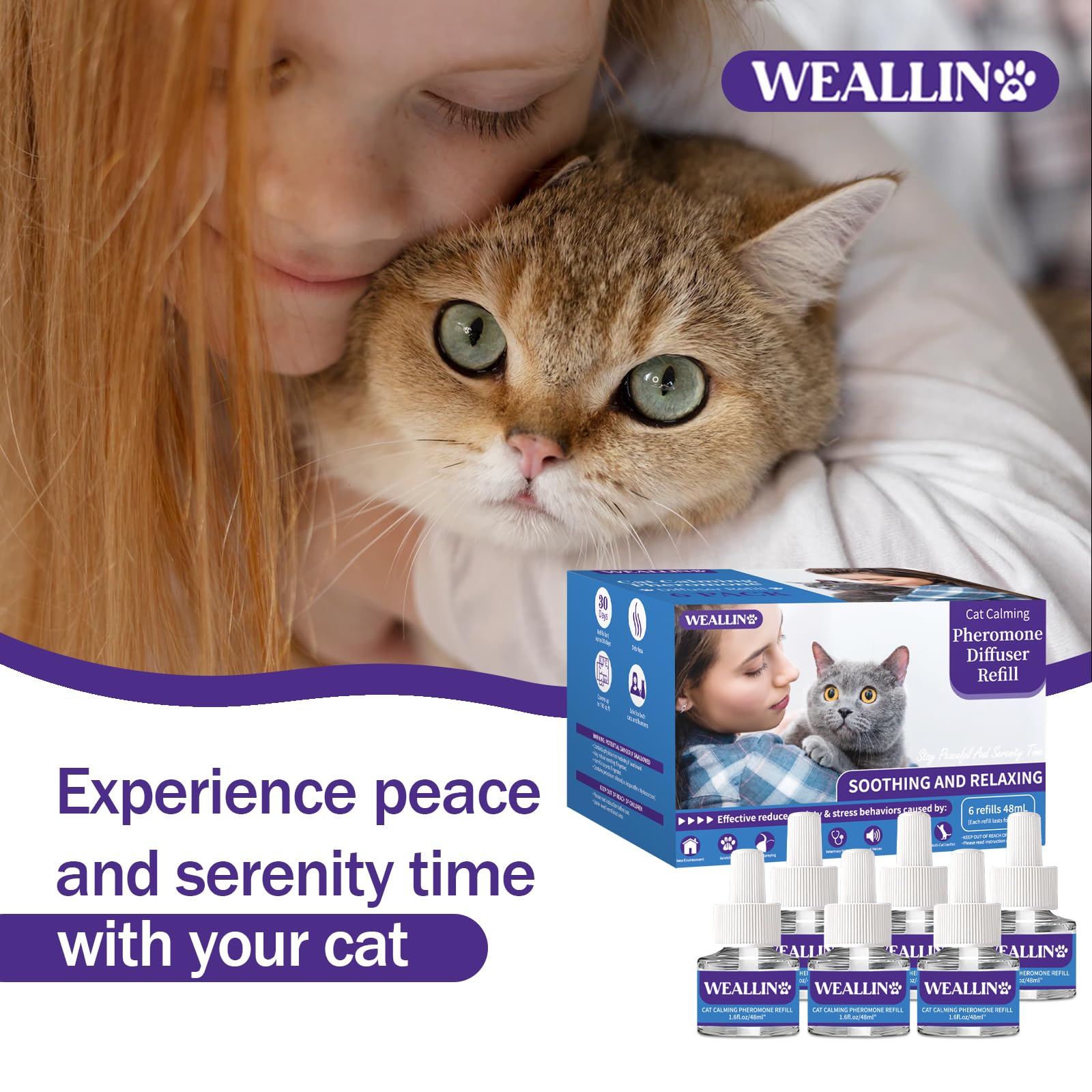 WeAllin difusor sin olor, seguridad para tu gato y hogar.