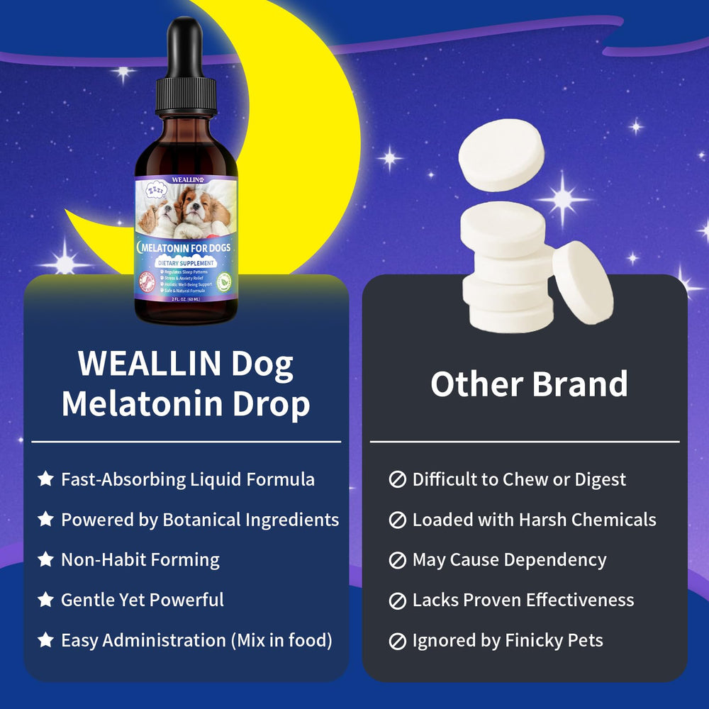 WEALLIN Melatonina para perros, fortalece la inmunidad de forma suave.