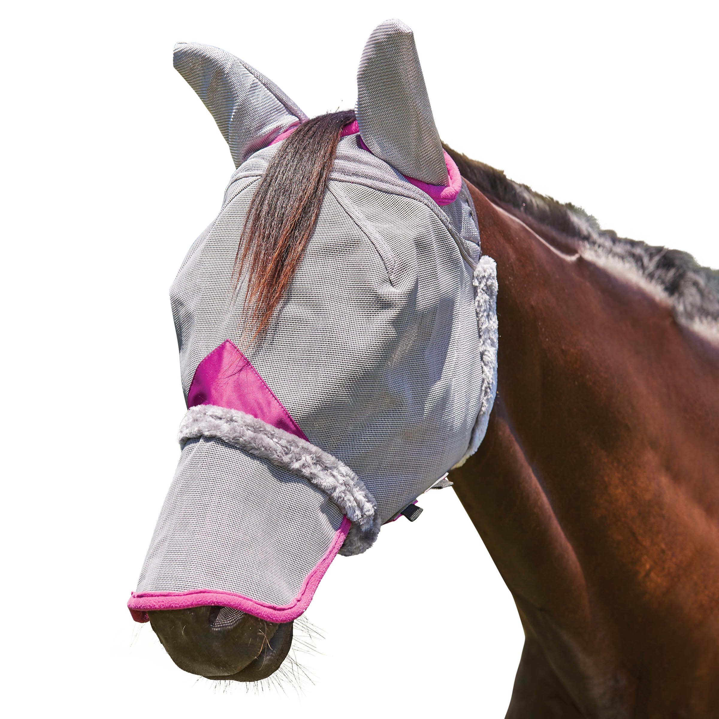 WeatherBeeta careta de malla para poni: orejas y nariz visibles para mejor control
