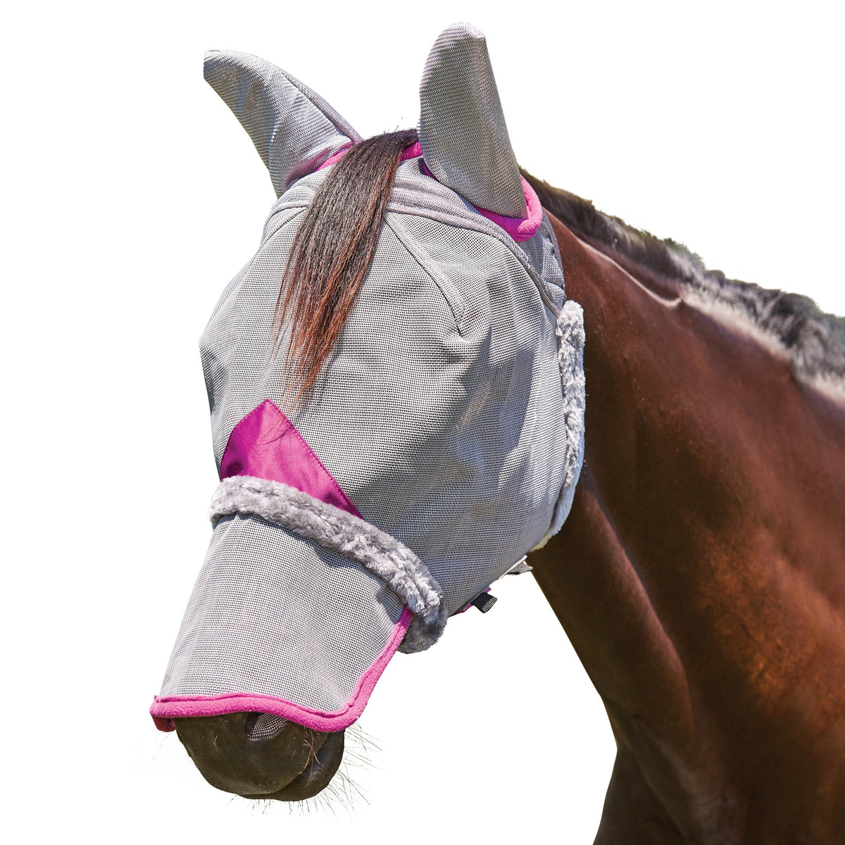 WeatherBeeta careta de malla para poni: orejas y nariz visibles para mejor control