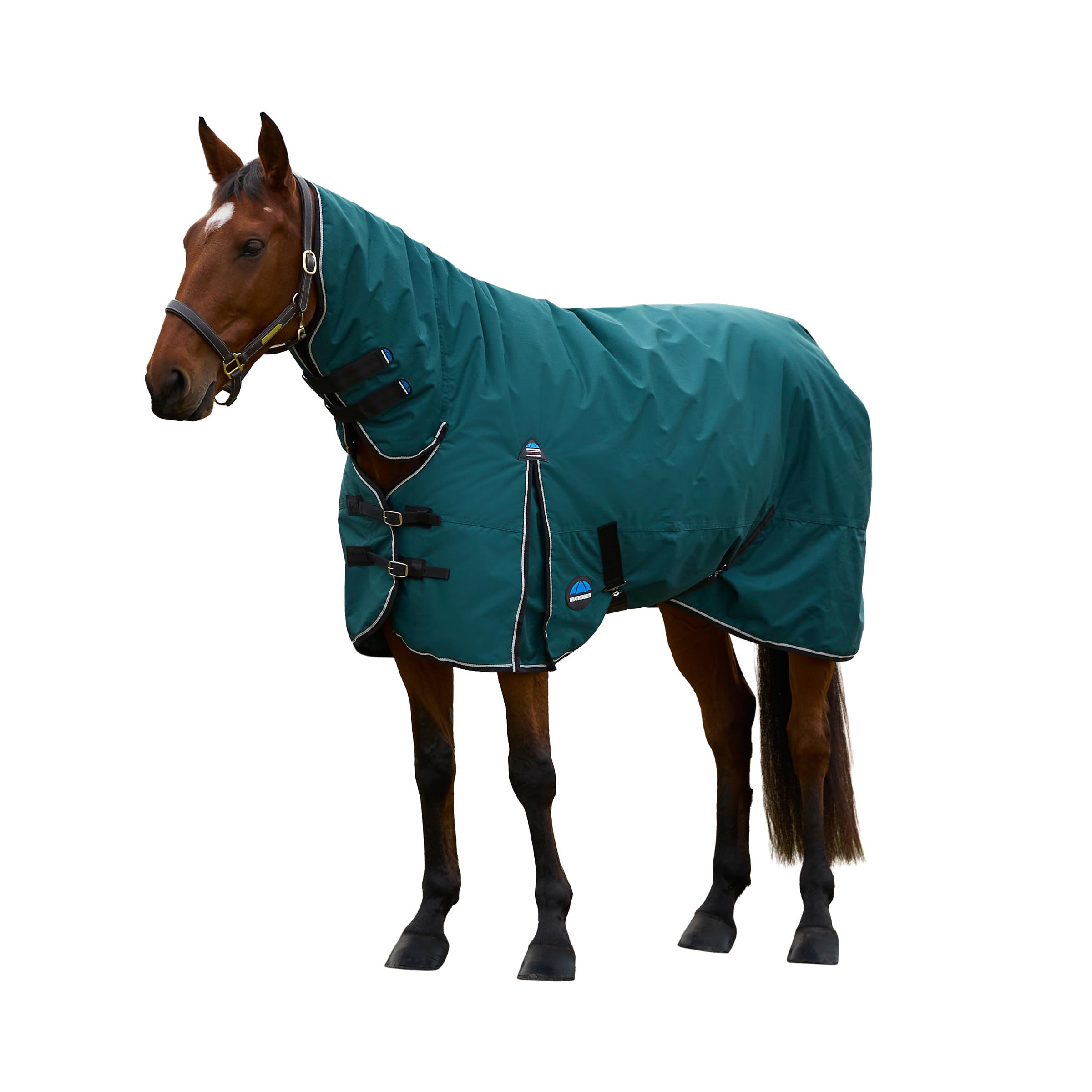 WeatherBeeta ComFiTec Classic Turnout 360 g, manta verde bosque, protección resistente contra la lluvia para caballos.