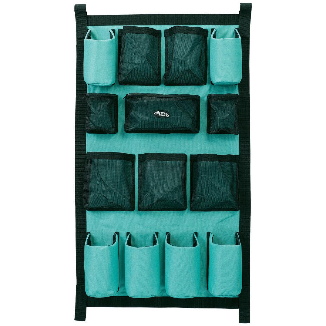 Weaver Leather bolsa de aseo para caballos, vista frontal, ideal para organizar cepillos y productos