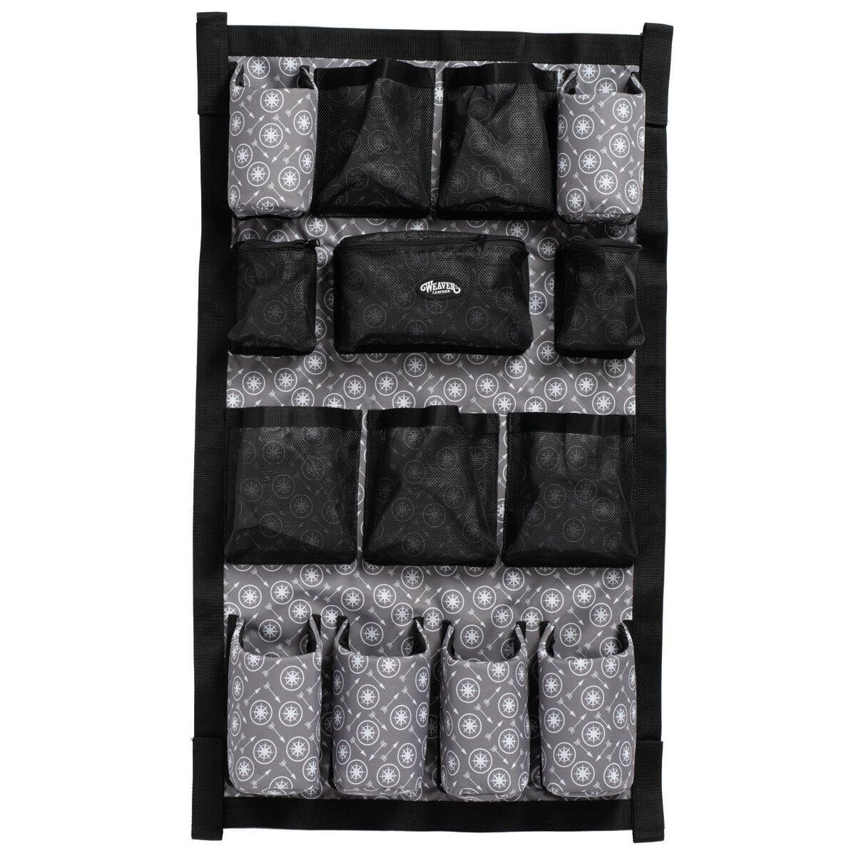 Weaver Leather bolsa de aseo para caballos, vista lateral, guía eficiente para acceso rápido