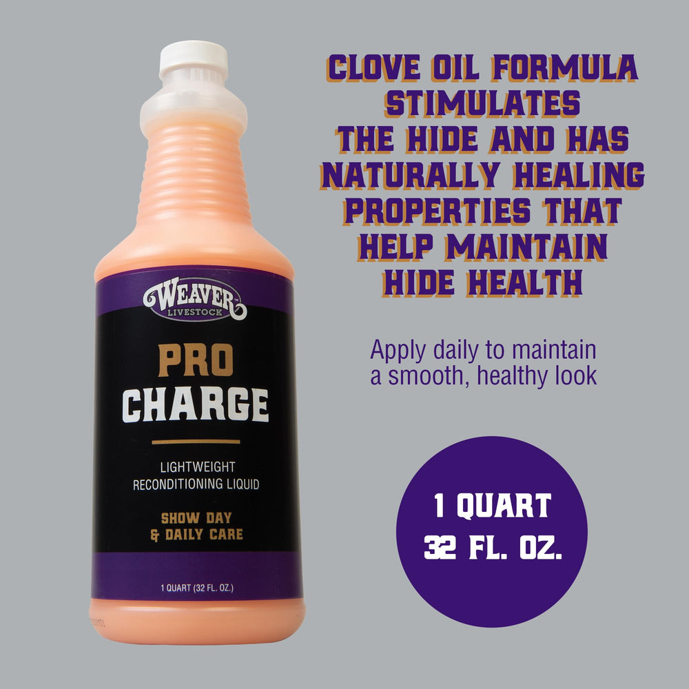 Weaver Livestock ProCharge Reconditioning Liquid ofrece textura ligera sin residuos