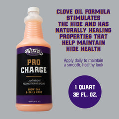 Weaver Livestock ProCharge Reconditioning Liquid ofrece textura ligera sin residuos