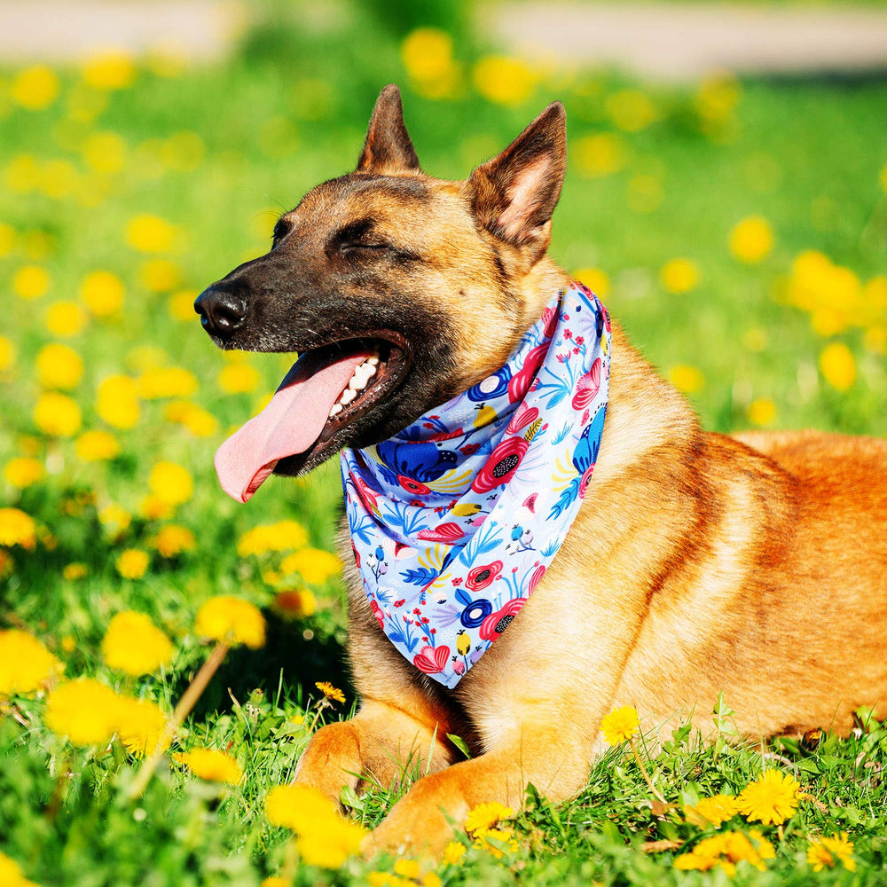 Bandana floral Weewooday para perros multicolor, versátil para diversas ocasiones