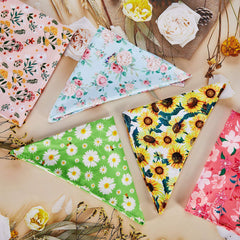 Bandana floral Weewooday para perros con sakura, ideal para sesiones de fotos