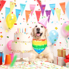 Bandana Weewooday tamaño L para perro, ajuste plegable y cómodo.