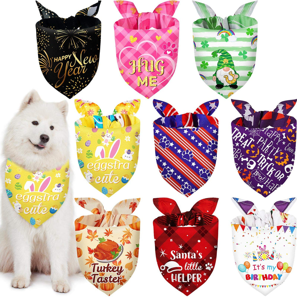 Bandanas Weewooday para perros en Navidad, ideal para fotos festivas.