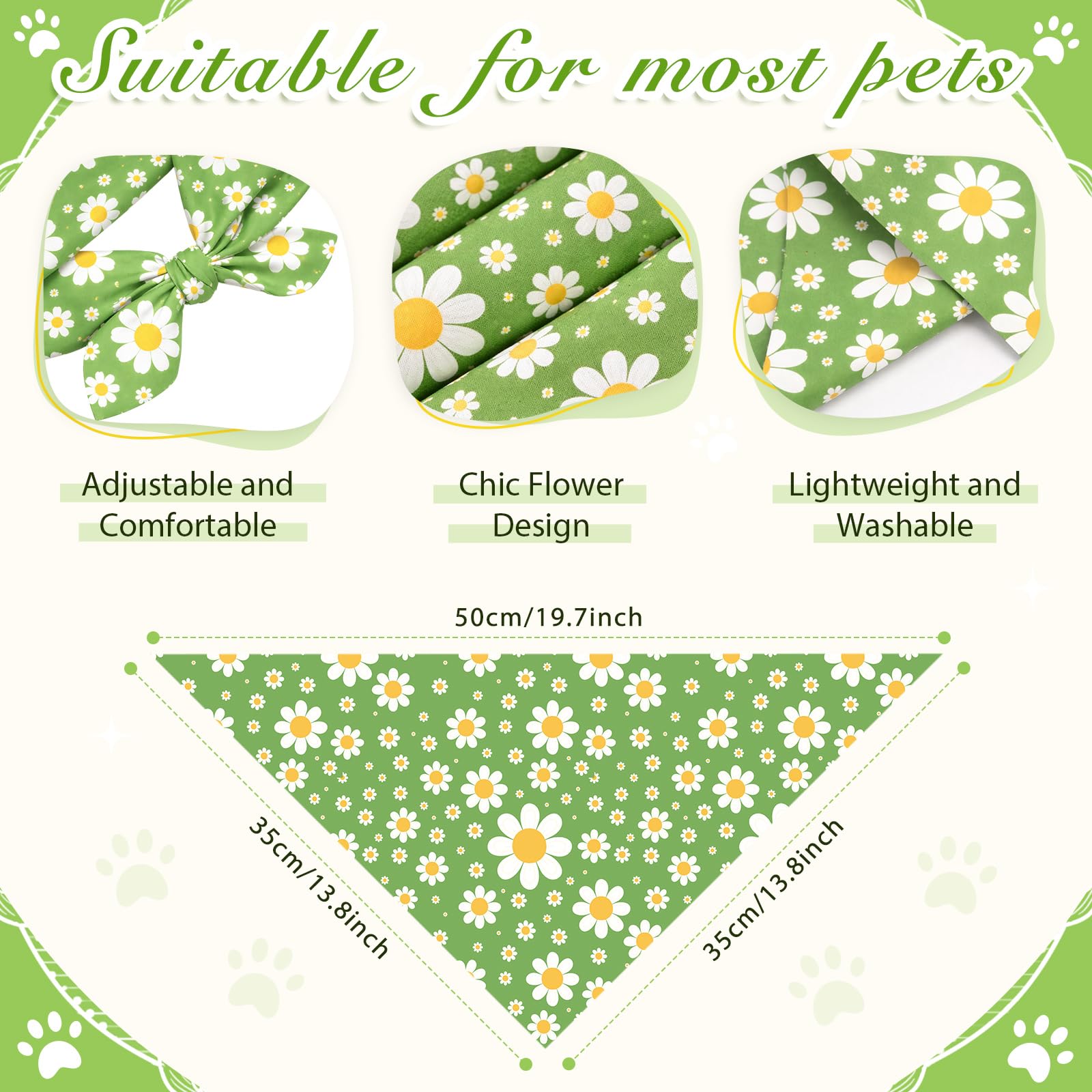 Weewooday bandanas primavera colores vivos: ideal para fiestas y paseos.